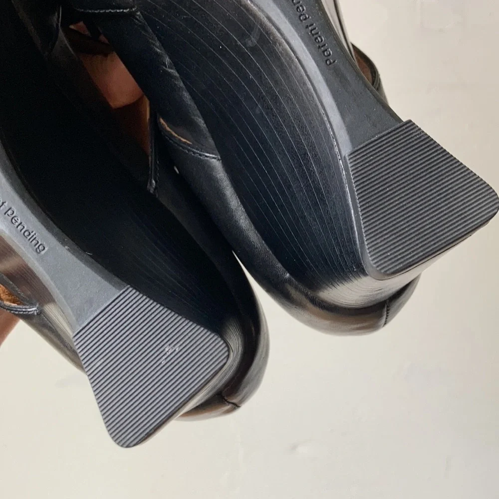 Earthies Bristol Leather Wedge Mary Janes